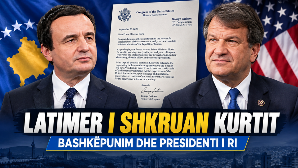 Kongresisti amerikan i shkruan Kurtit: Kërkon marrëveshje për Presidentin e ri